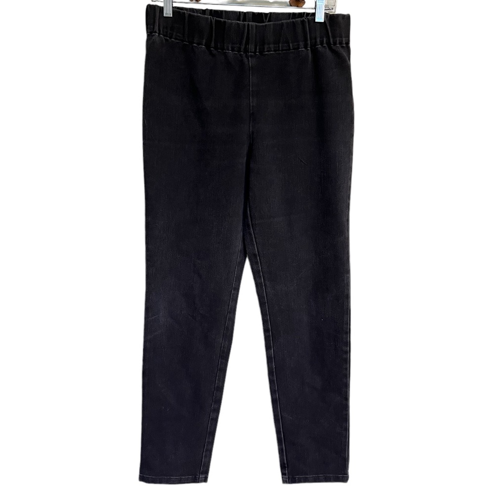 Soft Surroundings light black denim wash jeggings - Picture 2 of 11